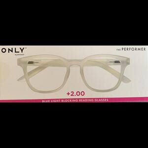 NEW ONLY Eyewear the PERFOMER +2.00 Blue Light Blocking Lens Reading Glasses